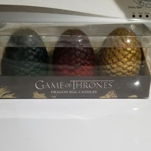 Game of Thrones 3 piece dragon egg candle set